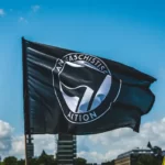 an anti fascist flag