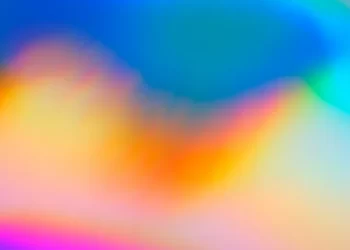 an abstract image in blue and orange