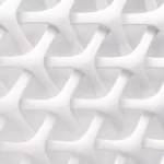 An abstract latent pattern in white