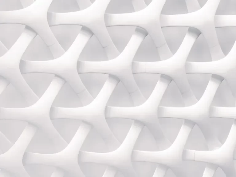 An abstract latent pattern in white