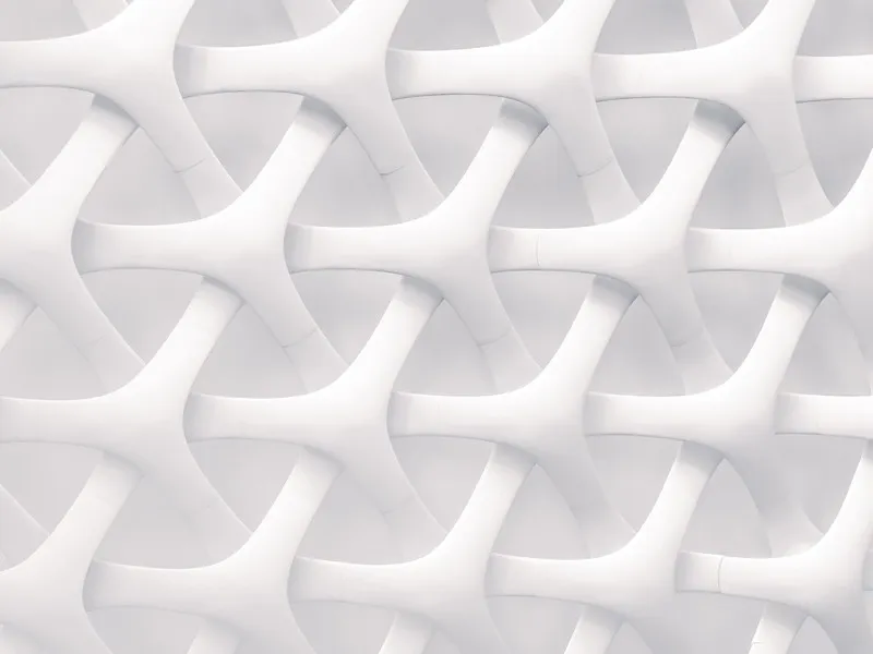 An abstract latent pattern in white