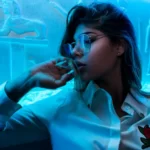 A woman with a blue hue - blue monday