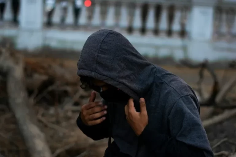 A man wearing a hoodie