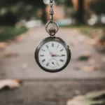 A dangling pocletwatch