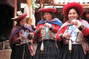 A group of cultural inca women