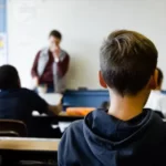 Boys in a classroom - underachieving