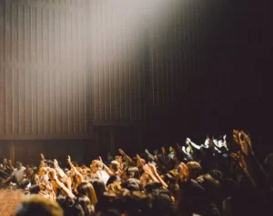 a group of students in an education lecture hall