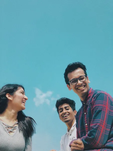 2 male and one female friendship group social bonds