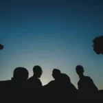 A group silhouette