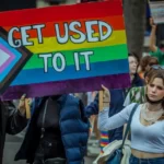 A gender rights protest
