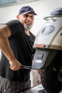 A man with a career as a mechanic