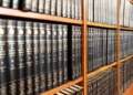 A shelf of legal books