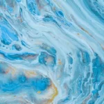 Absrsct blue and yellow art