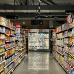An aisle in a supermarket - internal market