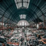 A giant indoor market