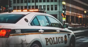 A police car in new york crime and deviance