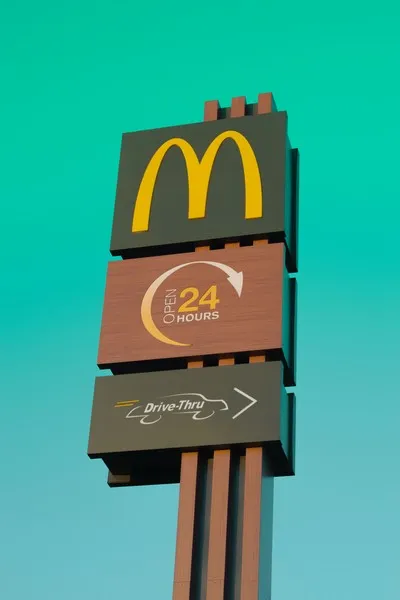 A mcdonalds sign - mcdonaldization