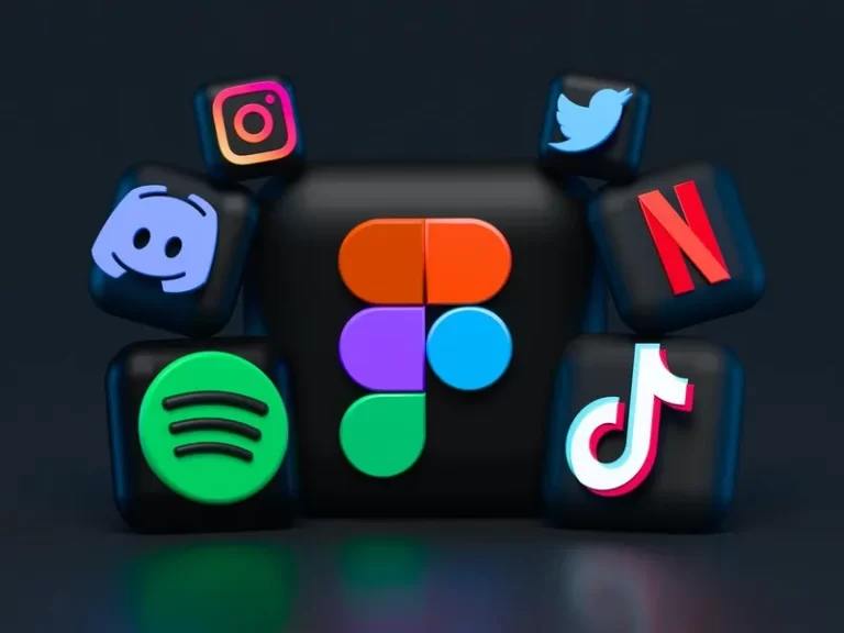 A selection of social media logos