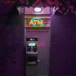 An ATM machine