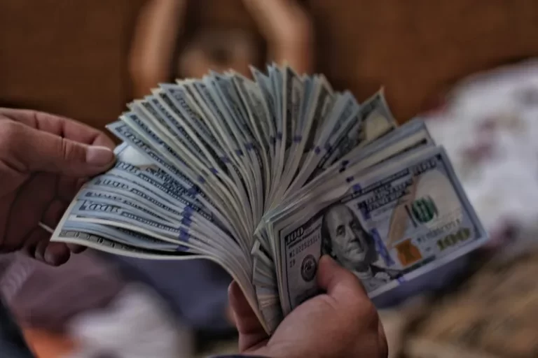 Somebody holding a fan of dollar bills - capital accumulation