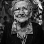 A black and white shot of an elderly lady ageism ageist old age older people