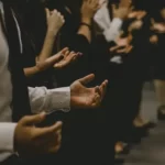 a religious congregation praying