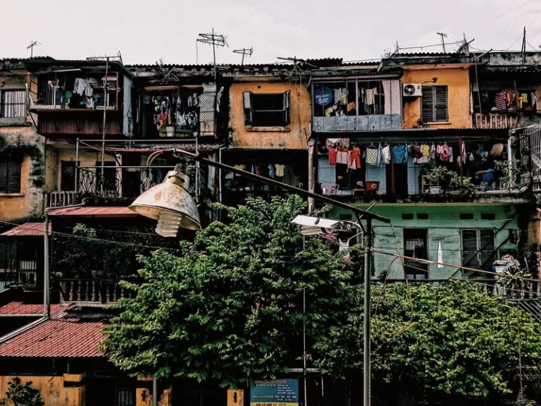 A shanty town