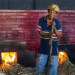 A poor indian worker