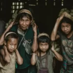 A family living in poverty