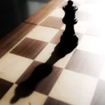 A king chess piece - power
