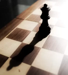 A king chess piece - power