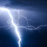 a powerful lightning bolt