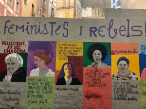 A feminist rebeliion placard