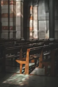 a church pew