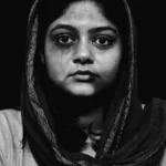 An abused woman
