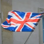A british united kingdom union jack flag