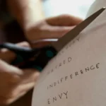 A selection of labels on a piece of paper