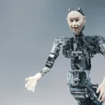 A robot with only a face and hands