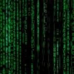 Matrix movie style cascading data