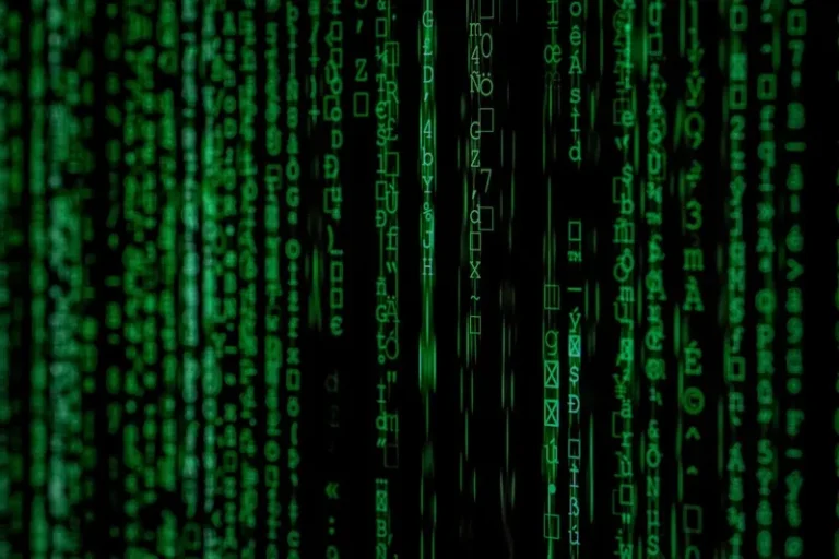 Matrix movie style cascading data