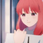 A still image from the anime 'A sign of affection'.