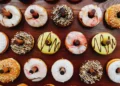 Colourful donuts - carbohydrate rich food