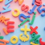 A collection of children's magnetic letters
