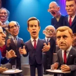 An AI interpretation of Spitting Image