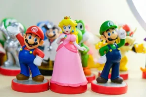 Mario, Luigi, and Princess Peach gendered toys figures