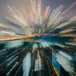 A long exposure city shot