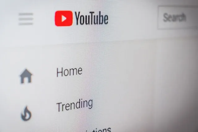 A screenshot of youtube