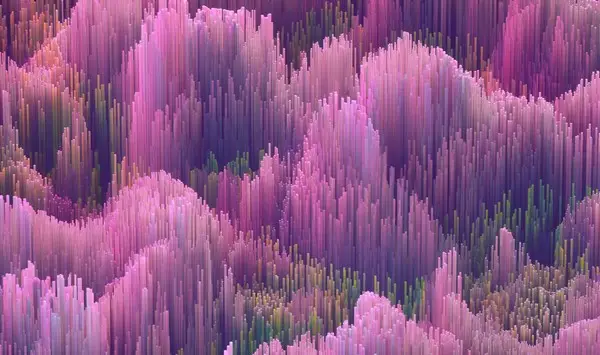 A pinkand green abstract visualisation