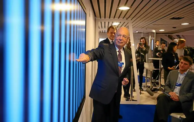 An economic man pointing at things