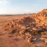 An enclave ecovillage in the desrt rocks